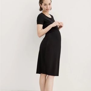 HATCH body crew neck black dress NWT XS